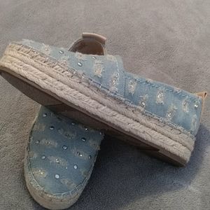 SAM EDELMAN DENIM ESPADRILLES